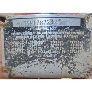 Ford 1950 2 Door Sedan Data Plate Data Tag QSP178727A